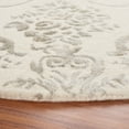 thumbnail image 3 of SAFAVIEH Bella Paula Damask Area Rug, Ivory/Grey, 5' x 5' Round, 3 of 11