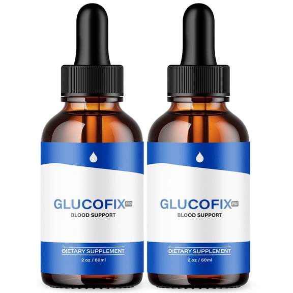 Gluco Fix Advanced Formula Drops Natural Support Supplement GlucoFix 60 Servings
