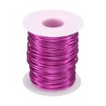 thumbnail image 1 of Uxcell Bonsai Wire Anodized Aluminum Training Wire Roll 1.5mm 98ft Dark Pink, 1 of 7