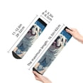 thumbnail image 4 of Fuzoiu Starry Sky Cloud Bulldog Print Adult Socks, Crew Moisture-wicking Socks, Unisex Cushion Crew Socks,Casual Sports Ankle Socks, 4 of 7