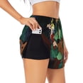 thumbnail image 3 of Lsque Scooby-Doo Printed Women's Running Shorts with Liner Pockets,Elastic Quick Dry Workout Athletic Gym Yoga Shorts,Womens High Waist Shorts-Medium, 3 of 9