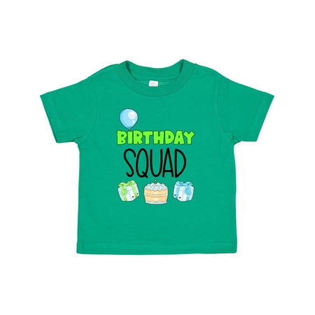 

Inktastic Birthday Squad Balloon Cake and Presents Gift Toddler Boy or Toddler Girl T-Shirt