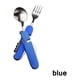 thumbnail image 4 of Yuarrent Juego de vajilla plegable 6 en 1 para exteriores, cubiertos multifuncionales de acero inoxidable, sacacorchos, herramienta turística Kits de desorden para acampar Azul, 4 of 6