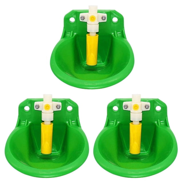 3 bebederos automáticos para ovejas y cabras, comedero para vacas y ganado, equipo de animales para beber de plástico, agua para cerdos