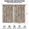 thumbnail image 2 of Paisley Design Curtains-blackout Curtains Bedroom Decor Living Room Darkening Grommet Window Drapes 2 Panels Set 52"x 84", 2 of 2