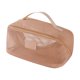 thumbnail image 2 of Neceser de viaje de malla, portátil, transparente, pequeño, para brochas de maquillaje, organizador para piscina. Neceser de malla, transparente, plegable y ligero, para dormitorio. Material, 2 of 7