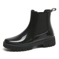 thumbnail image 2 of Zapatos Lluvia Al Tobillo Botas Chelsea Aire Libre Goma Antideslizantes para Mujer, 2 of 9