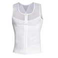 thumbnail image 1 of Lilgiuy Men's Buckle Adjustment Belly Shaper Corset Waist Corset Chest Belly Belt Stereotype Vest Invisible Breathable White,8 Fall Fashion for 2022 Spring Winter, 1 of 5