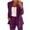 Hot Pink, variant on Lady 2 Piece Outfit Sets Casual Oversized New Trendy Women Blazer Suit Set Solid Color Dressy Casual Long Sleeve Cardigan Coat with Long Pants Outfits Green 4XL