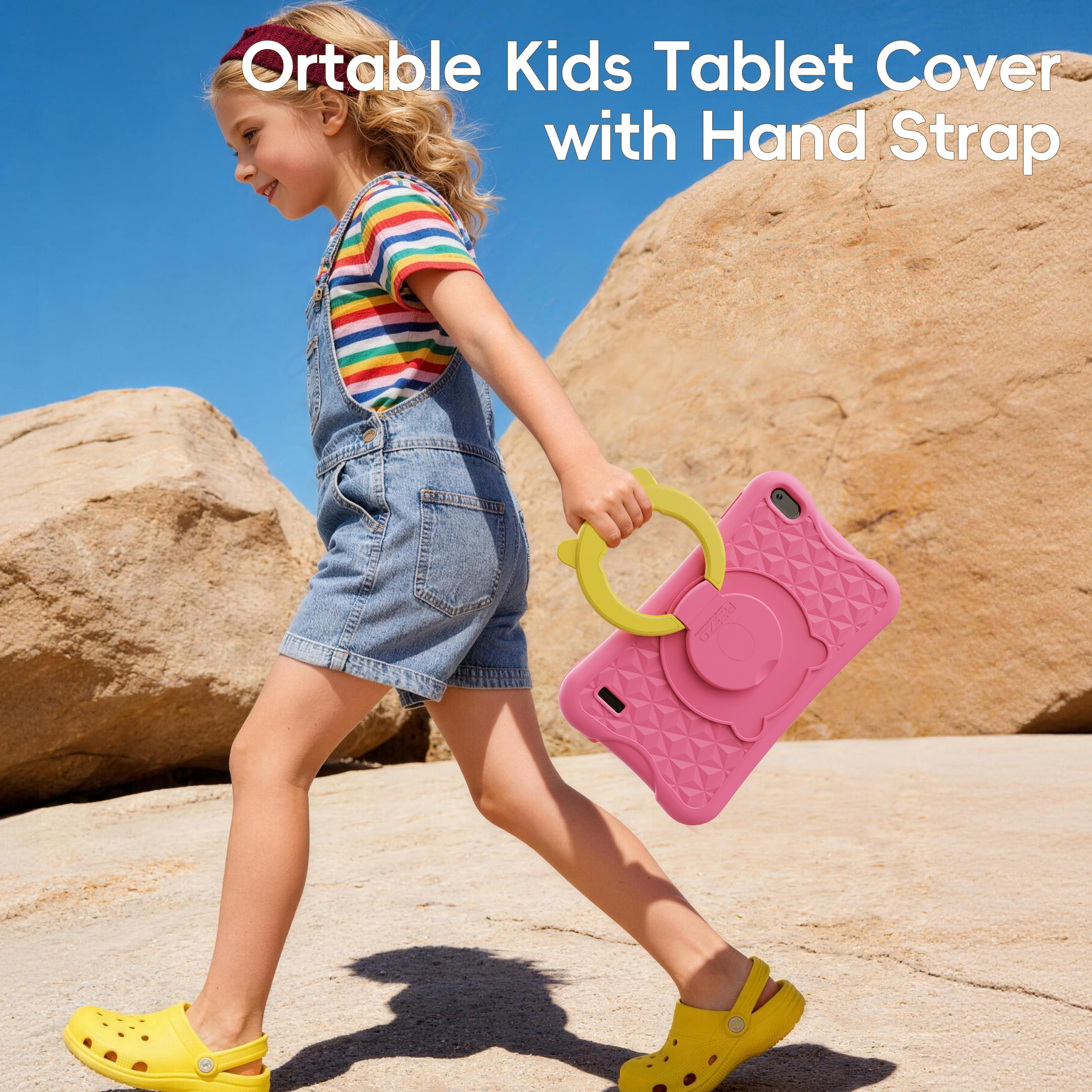 Digiland 7" Kids Tablet，4GB RAM 32GB ROM Android Tablet Computer for Children，parental controls，Eye Protection Toddler Tablet for Ages 4-12（Pink）