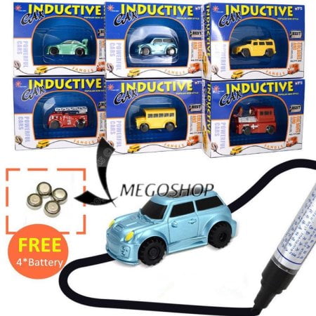 enlighten magic pen inductive car children s train tank toy car draw