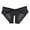 Black, variant on And Alluring Transparent Lace Embroidered Open Back Briefs For Wear Breathable Unbeatable Softness Sensational Silhouette