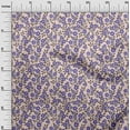 thumbnail image 3 of oneOone Rayon Medium Purple Fabric Floral Sewing Craft Projects Fabric Prints By Yard 56 Inch Wide, 3 of 5