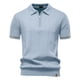 thumbnail image 1 of pstuiky camisetas de hombre, Suéter informal de manga corta con cuello vuelto, cómodo y liso para hombre camisetas de hombre xxl, 1 of 3