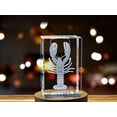 thumbnail image 3 of Intricate Lobster Crystal Carvings | Exquisite Gems Etched with Underwater Crustaceans, 3 of 6