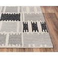 thumbnail image 3 of Rizzy Rugs Tetra Area Rug TET103 Gray Lines Squares 5' x 8' Rectangle, 3 of 3