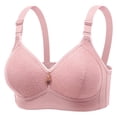 thumbnail image 2 of Antinious Ladies Embroidered Back Closure Adjustable Strap Wireless Breathable Comfortable Bras, 2 of 5