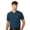 Atlantic-Blue, variant on Men's Pique Polo Collar T-Shirt, 65/35 Polyester/Cotton Short Sleeve Solid Tee (Rust, 5XL)