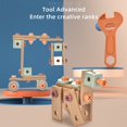thumbnail image 3 of Établi pour Jouets pour Enfants avec Outils Réalistes et Perceuse Électrique pour Banc d'Outils d'Atelier de Construction, 3 of 13