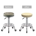 thumbnail image 5 of Honeii Peanuts3 Bar Stool Covers – Perfect Fit for 12" to 14" Round Stools, Crease-Resistant, Stretchy, Washable & Dustproof Seat Slipcovers-13 inch, 5 of 7