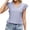Purple, variant on Inverlee Blouses Women Boho Short Sleeve Tops Summer Loose Fit Solid Color Shirts Soft Holiday Tunic Top Summer Fashion