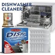 JAYSUING tablette de nettoyage et de détartrage pour lave-vaisselle pour éliminer les taches d'huile lourde, ustensiles de cuisine et sanitaires, nettoyant pour lave-vaisselle