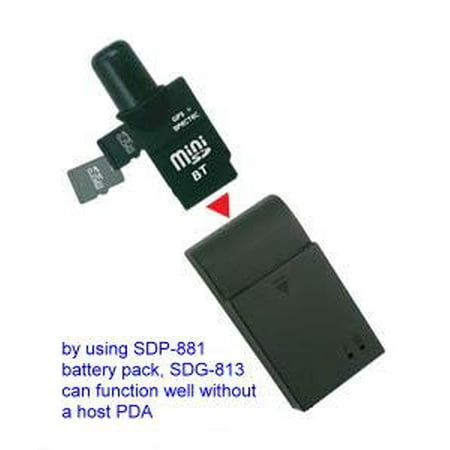 Spectec miniSD Bluetooth GPS Receiver SDG-813 + SDP-881 Battery