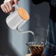 thumbnail image 2 of 350 ml Lång Smal Pip Kaffekanna Svanhals Vattenkokare Rostfritt Stål Handdropp Vattenkokare Häll Över Kaffe, 2 of 4