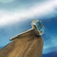 thumbnail image 2 of 2.00 Carat Beautiful (F-G/VS1) Natural Diamond Blue Topaz Gemstone Proposal Ring for her Solid 18K White Gold Size 5.5 by Diamond-Capitals, 2 of 5