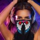 thumbnail image 3 of LED Sound Activated Masks for Parties, Music Festival, Riding, Jogging, Hiking, Raves, Halloween Levamdar  CPB-SSW417-2, 3 of 5