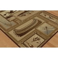 thumbnail image 3 of Tayse Nature Area Rug 6602 Lodge Ivory Frames Fishing 2' x 3' Rectangle, 3 of 3