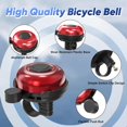 thumbnail image 5 of Classic Bike Bell, Aluminum Bicycle Bell, Loud Crisp Clear Sound Bicycle Bike Bell for Adults Kids, 5 of 7