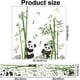 thumbnail image 2 of Panda comiendo bambú pared calcomanía lindo Panda de dibujos animados pegatinas de pared sala de estar dormitorio sofá pared de TV TUNC Sencillez, 2 of 5