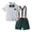 White, variant on Baby Suit Toddler Baby Boy Clothes Suit Gentleman Wedding Outfits, Formal Dress Shirt with Bowtie + Suspender Shorts 9-12 Months,Green