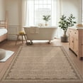 thumbnail image 5 of FairOnly 3'x5'Modern Solid Color Machine Washable Area Rug for Bedroom Non Slip Soft Stain Resistant Low Pile Rugs for Living Room Kitchen,Coffee, 5 of 6