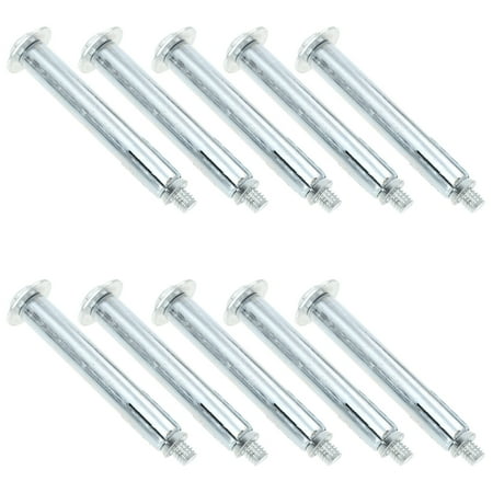 

Sensethe 10pcs Heavy Duty Expansion Bolt Sleeve Anchor Bolts for Building and Driveway