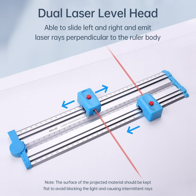 T Ruler, Drafting Ruler Inch CM Transparent For Cutting 