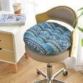 thumbnail image 5 of CHUNTIAN Boho Chair Seat Cushion Thick Round Office Chair Pad Comfortable Indoor Patio Furniture Seat Cushion Soft Geometric Pattern Mat (Flamingo,18 Inches), 5 of 6