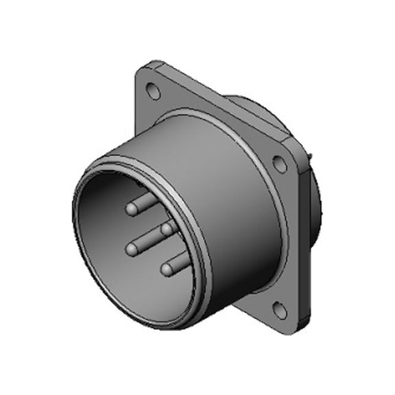 JL04V-2E20-4PE-B-R Connector Receptacle, 4 Position Circular Male Pins Solder Cup :Rohs