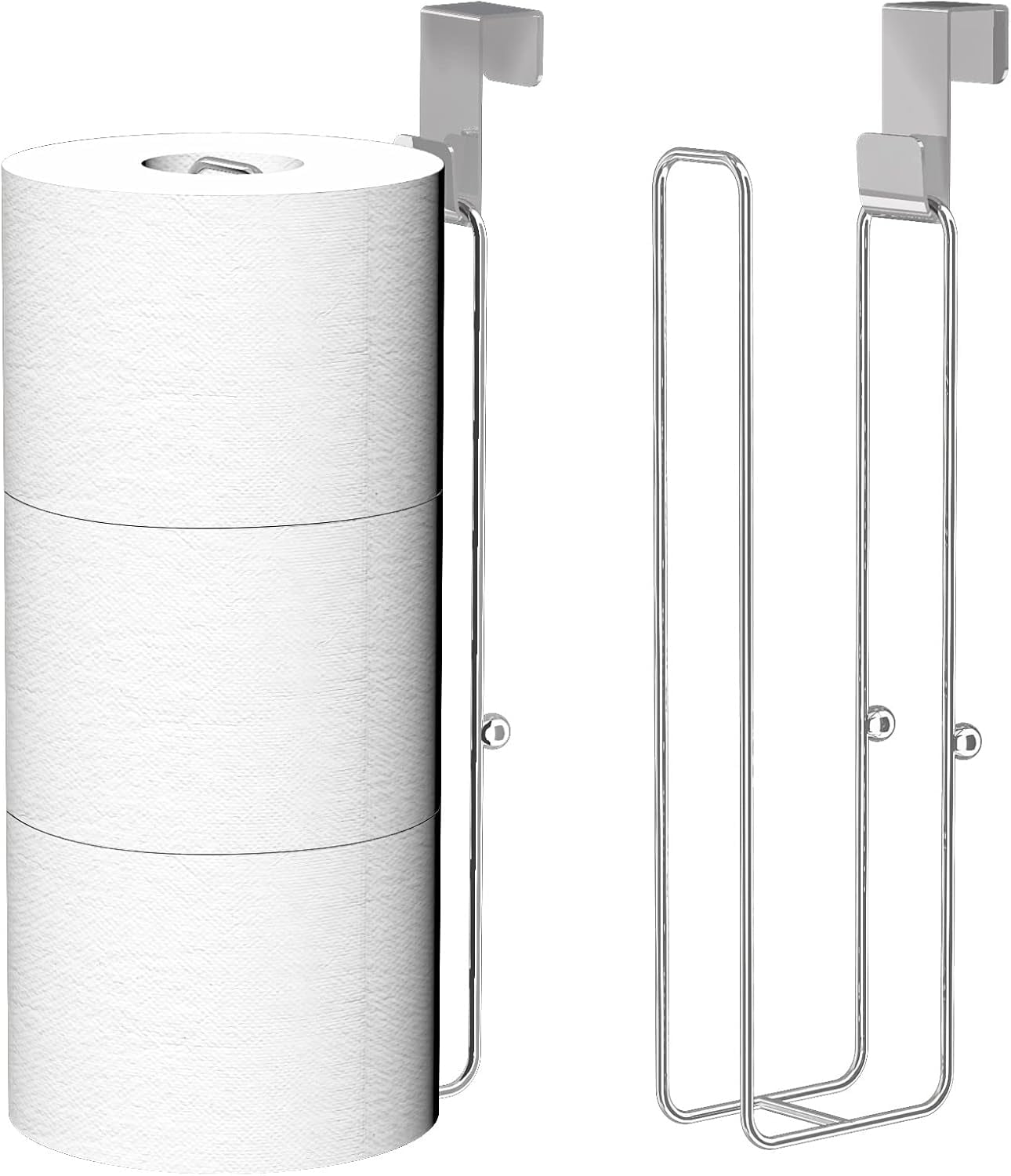 White Plastic Wall Mounted Toilet Paper Roll Holder