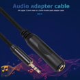 thumbnail image 4 of Cable de audio Cable a de 6,35 mm Conector chapado en oro TRS Enchufe de 1/8 de pulgada a 1/4 FLhrweasw  El nuevo, 4 of 7