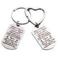 thumbnail image 4 of 2 Pcs Porte-Clés en Acier Inoxydable Fabriqués Pendentifs de Voiture (Argent), 4 of 7