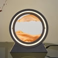 thumbnail image 1 of Lámpara de mesa de arte de arena regulable por USB con luz nocturna de reloj de arena 3D (naranja 10 pulgadas), 1 of 8