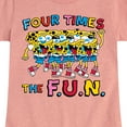 thumbnail image 3 of SpongeBob SquarePants - Four Times The Fun - Toddler & Youth Girls Short Sleeve Graphic T-Shirt, 3 of 6