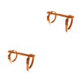thumbnail image 2 of bedienty Couverture à Bretelles en Cuir Réglable pour Jardin Vacances Randonnée Camping Tapis de Yoga pour Enfants Orange 2Ensemble, 2 of 6