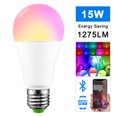 thumbnail image 4 of Bombilla Led Inteligente Bluetooth E27 15W Control De Música Por Voz Bluetooth Lámpara De Iluminación Multifuncional Rgbw Bombilla Regulable De Varios Colores Para Bar Party Home Methold HA027776-02, 4 of 5