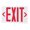 White / Red, variant on Rp Lighting And Fans Rxl5-Sd 12" Green Led Self-Diagnostic Exit Sign - Green