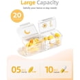 thumbnail image 2 of AM PM Pill Organizer Times A Day Day Pill Box Weekly Pill Organizer Travel with Separate Container Portable Daily Medicine Planner Dispenser Case for Vitamin Fish Oils Supplements, 2 of 9