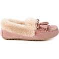 thumbnail image 3 of ULTRAIDEAS Women's Fuzzy Moccasin Slippers Micro Suede House Shoes, 3 of 5