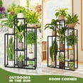 thumbnail image 3 of Bamworld Plant Stand Indoor Metal Plant Shelf, 48" Tall Plant Stand for Indoor Plants Multiple Large Plant Rack Display Shelves Corner Plant Holder for Living Room, Patio, 3 of 7
